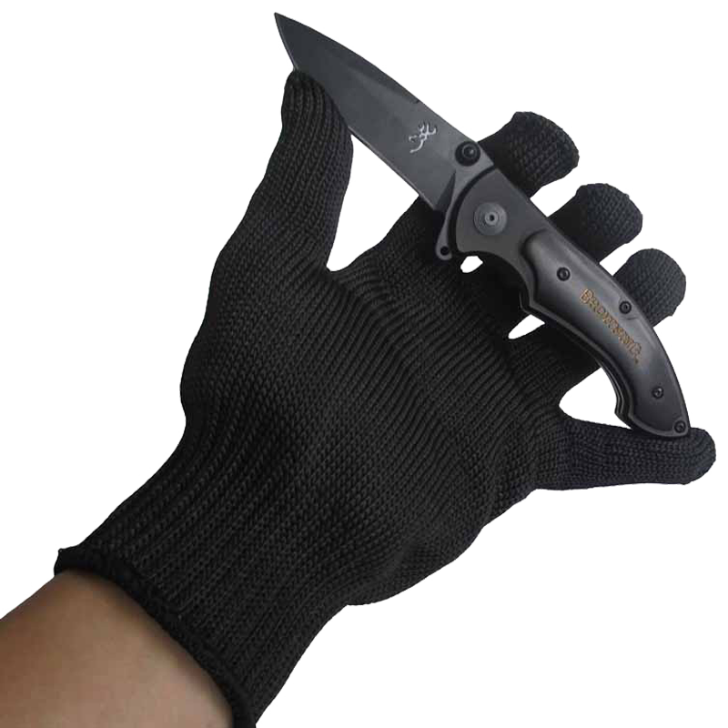 Wear-resistant self-defense and anti-cutting gloves Security anti-riot and anti-stab supplies Special forces outdoor equipment Steel wire anti-knife cutting and anti-cutting