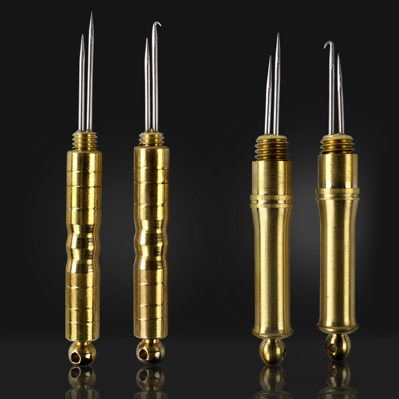 Fish Wire Sub-Wire Knotting Machine Tie Wire Picking Needle Stainless Steel Plucking Metal Bent Hook Knots Fishing Gear Fishing Supplies Double Heads