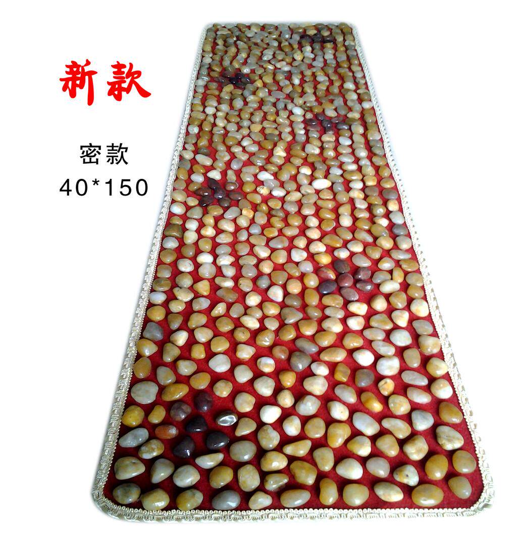 Natural rain stone cobblestone health walk stone road massage blanket massage mat 40cmX150cm