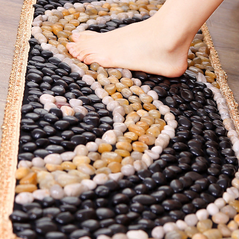 Cobblestone mat foot massage mat bathroom rain flower stone foot cushion cushion stone sub-road finger pressure plate foot massage walking carpet