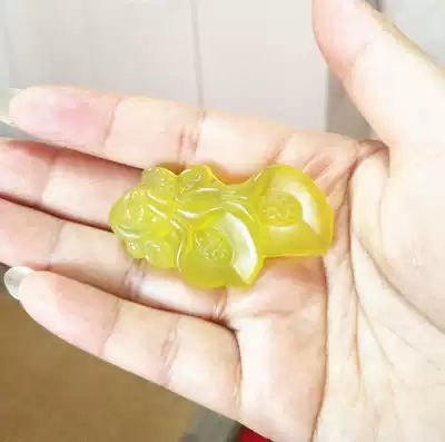 Shaanxi Xi'an Lantian jade jade pendant Natural jade pendant Poly treasure jade pendant 4 5*1 8