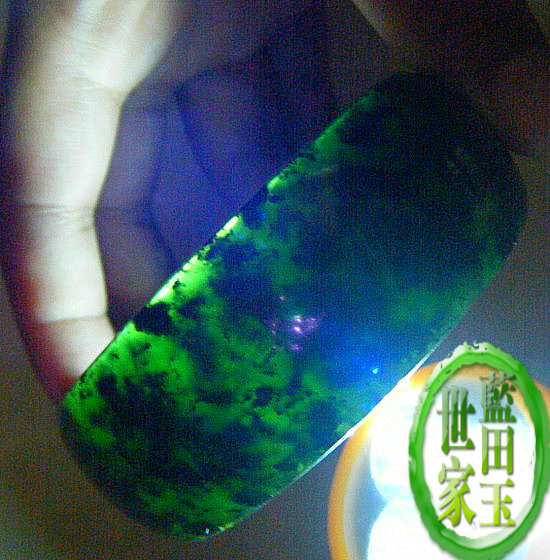 Shaanxi Lantian jade ink jade bracelet Natural jade bracelet Health jade bracelet Grandma Mom jade bracelet Shunfeng