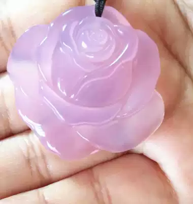 Shaanxi Lantian Jade natural jade pendant hibiscus jade pendant transfer chalcedony jade pendant 3rsquo 7 by 3lsquo 4