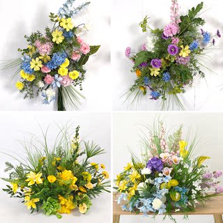 Wedding silk flowers wedding floral arrangement