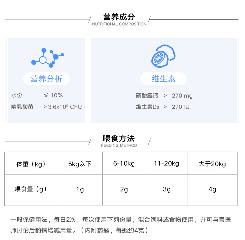 Singen Youda Phát triển Bao Dog Canxi dạ dày 450g Chó và mèo Sức khỏe tổng quát Xương Canxi Dinh dưỡng Sức khỏe sữa bột cho chó