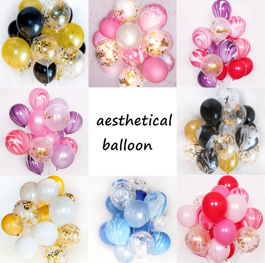 ins net red balloon birthday arrangement adult party decoration wedding wedding wedding house decoration transparent agate balloon