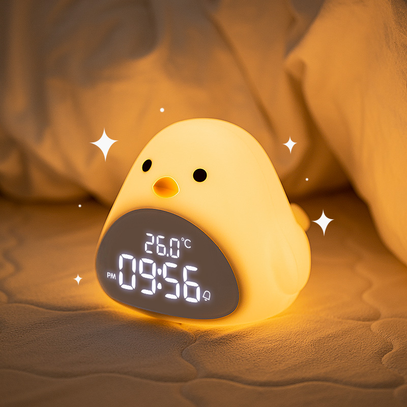 Cuckoo Children's Alarm Clock Small Night Light Integrated Student Wake Up Device Powerful Wake Up Multi-function Thermometer