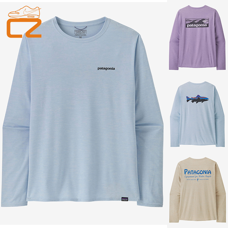 Patagonia 25 New Model Patagonia Cool Daily Graphic C1 Quick-Drying Men's Long-Sleeved T-Shirt