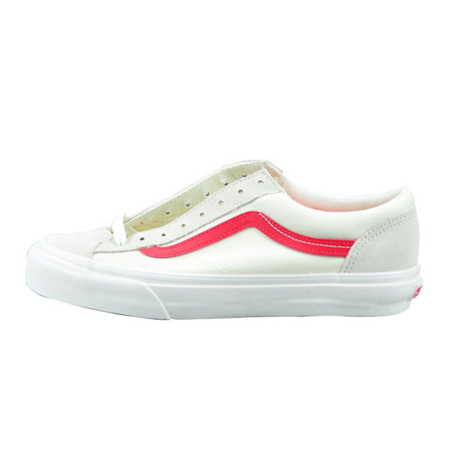 blue and white striped vans