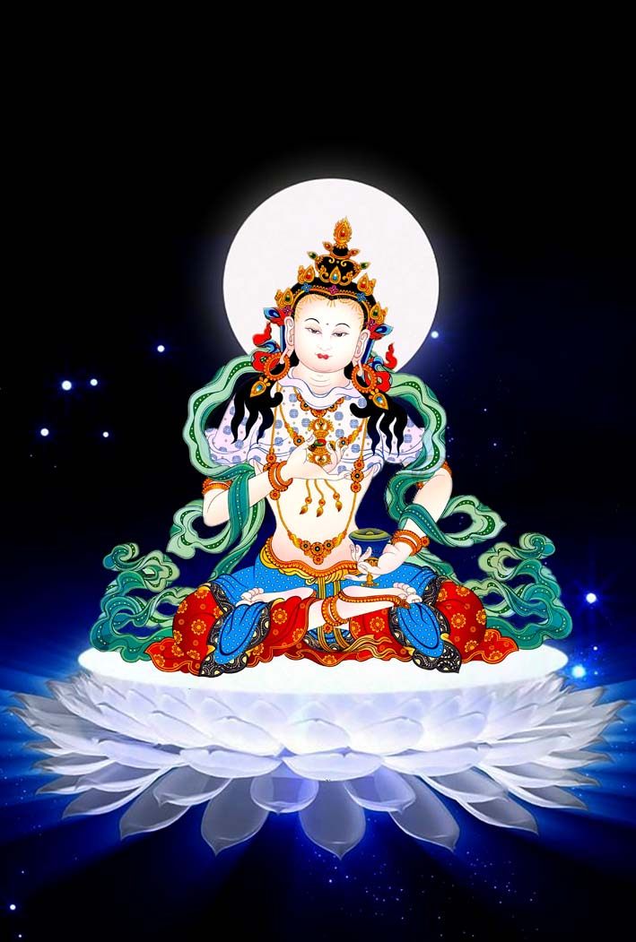 Vajrasattva Buddha statue Tantric small Thangka Vajrasattva Buddha portrait high-definition picture paper plastic seal