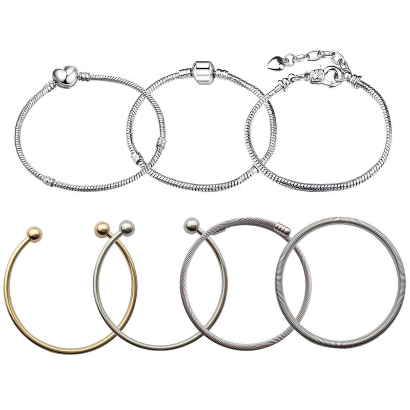 Punk Robot Parts DIY Handmade Jewelry Accessories Bracelet Open Bangle Pandora Bracelet Jewelry