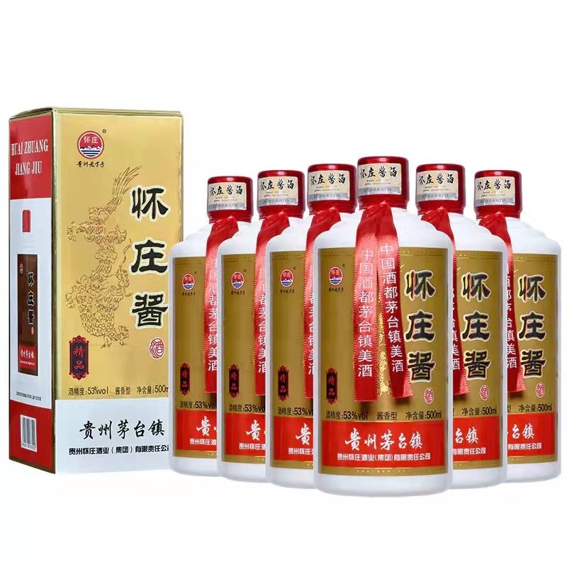 53度怀庄酱酒1983 500mL*6 贵州怀庄酒业酱香高粱粮食酒评价- 淘宝网