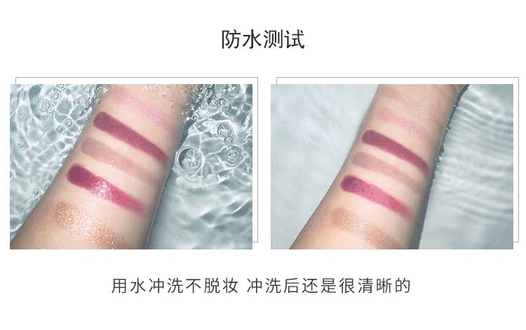 Bộ sưu tập phấn mắt sáu màu của cô ấy, phấn mắt màu hồng phấn nổi bật phấn mắt lameila