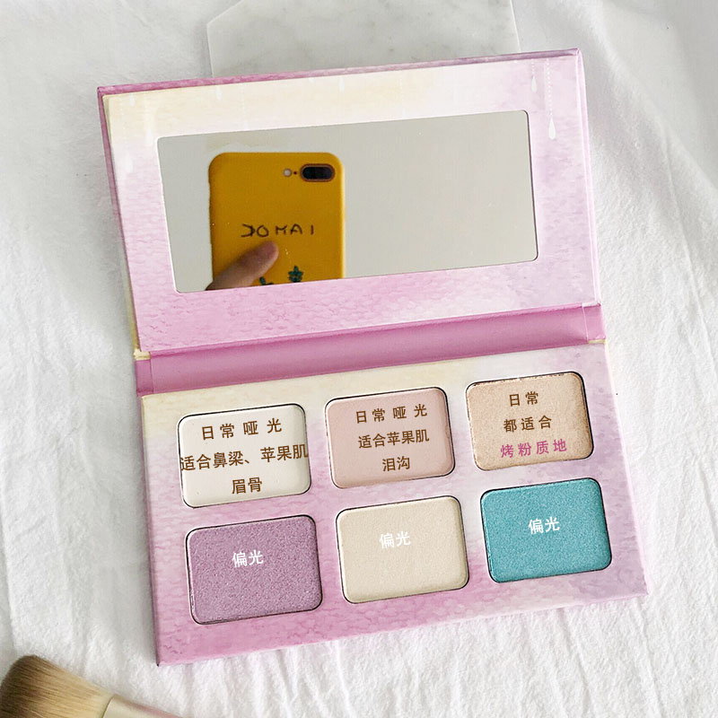 TASu Her Mermaid 6-High High Gloss Purple Champagne Polarized Champagne Apple Ditch Brightening Matte Powder phấn bắt sáng mac