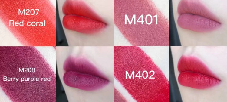 Son môi cô dâu nhung mờ Pumpkin Dirty Orange Rose Bean Paste Pear Brick Red Currant Aunt Lipstick