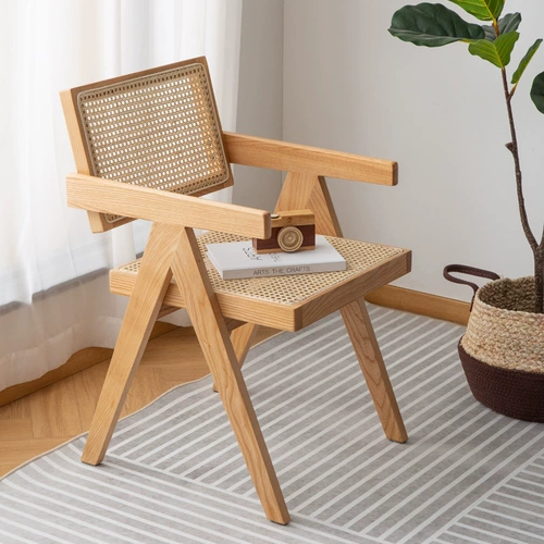 Стул лозы скандинавский одинокий задний стул Дома