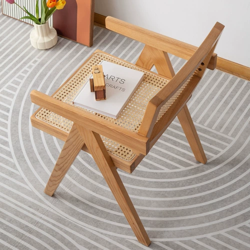 Стул лозы скандинавский одинокий задний стул Дома