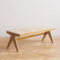 Цвет необработанного дерева★настоящий ротанг★скамейка на троих из необработанного дерева