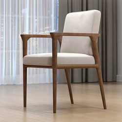Nordic Backrest Dining Chair Home Solid Wood Chair Leisure Mahjong Chair Armchair Conference Office Chair Tea Chair Bachelor Chair