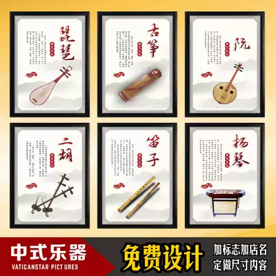 Musical instrument poster introduction Musician knowledge introduction pianist hanging pictures like classroom layout wall stickers