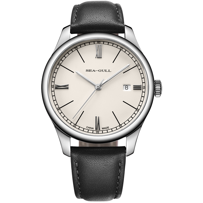 Seagull Watch Men's Wristwatch Business Casual Single Calendar Waterproof Men's Classic Mechanical Watch Men's Watch Qianjun 6073