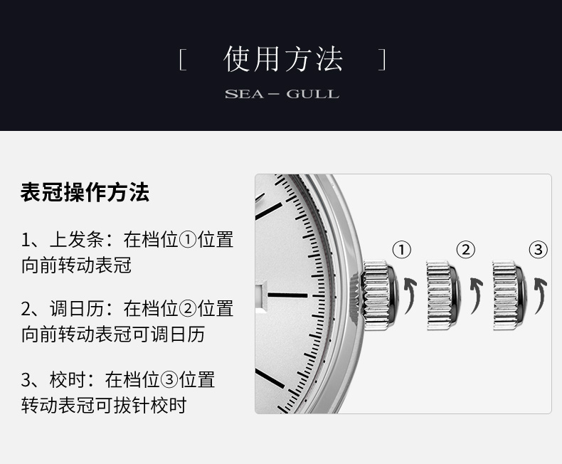 海鸥 Seagull 819.368 男款自动机械表 券后1080元包邮 买手党-买手聚集的地方