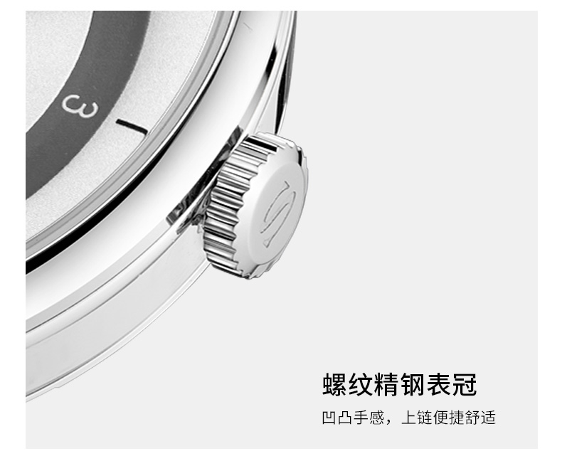 海鸥 Seagull 国民系列 男6098自动机械表 真皮表带 图11
