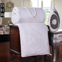 100% silkworm filament hand-made cotton tribute satin jacquard summer cool quilt mother thickened spring and autumn winter quilt core