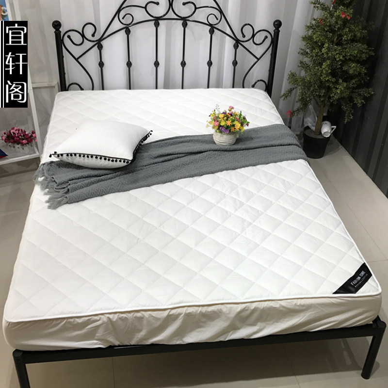 Full cotton pure color clip cotton bed Hat Bed Hood 1 1 2 m 1 5 m 1 8m Mattress Mat Dreams White Bed Bag