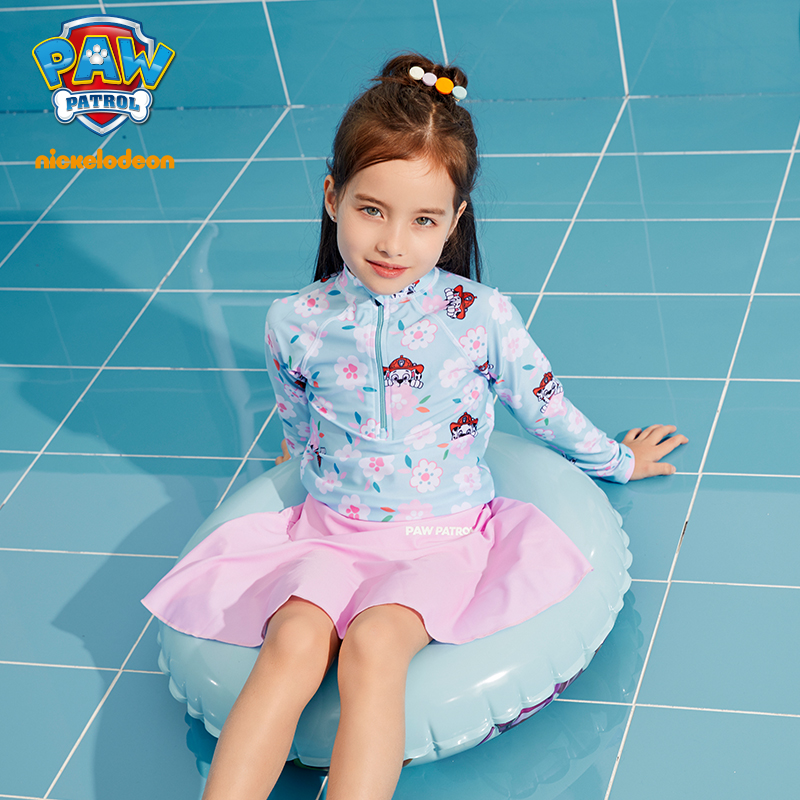 Wang Wang Team Kids Swimsuit Girls One-Piece Swimsuit 2021 New Cute Baby Small Medium To Large Girls Swimsuit