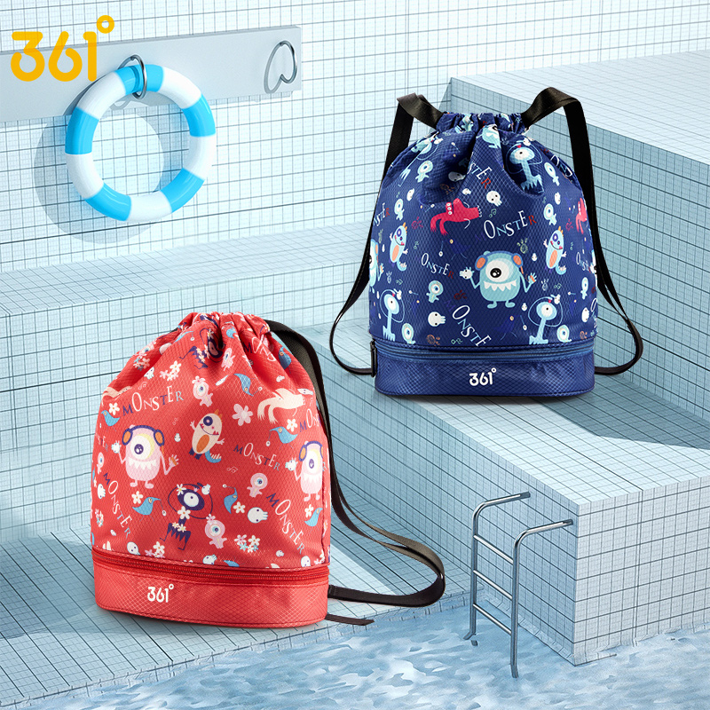 361 Degrees Dry Wet Separation Waterproof Swim Bag Boys Double Shoulder Shoulder Bag Women Bunches Pocket Collection Bag Swimming Gear