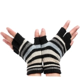 冠师傅 Трикотажные зимние перчатки, модный удерживающий тепло ноутбук подходит для мужчин и женщин для влюбленных, без пальцев