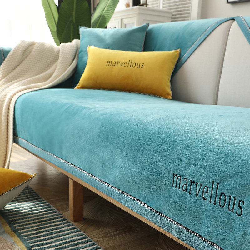 Sofa Cushion All Season Universal Non-slip Cushion Subtotal Bag Universal Sofa Cover Cushion Simple Backrest Cushion Cover Scarves
