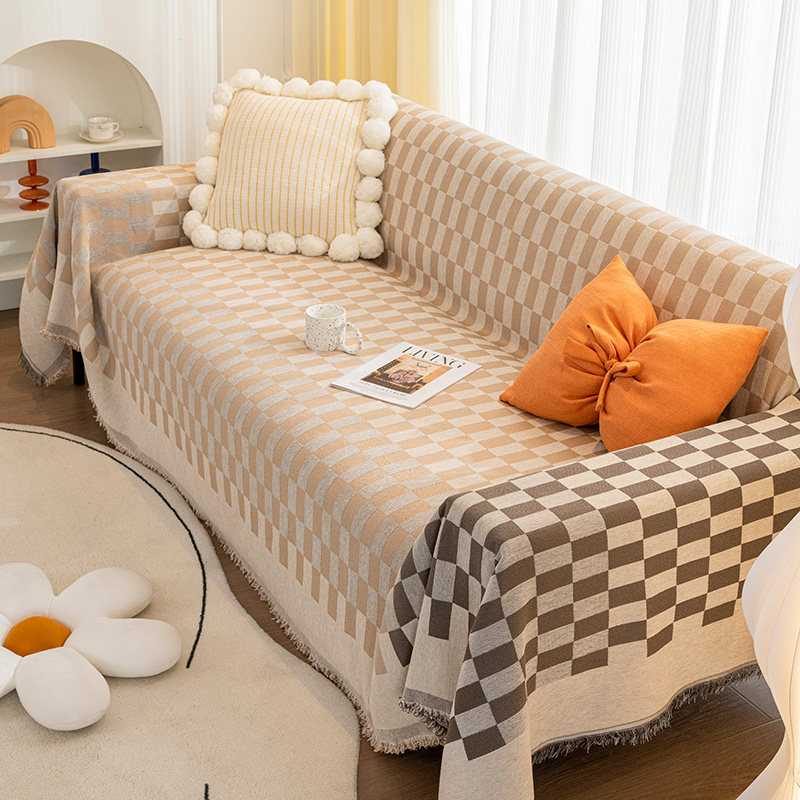 Anti-cat grip sofa towel minimalist modern Syneille sofa cover Four Seasons universal all-bag universal cover dust cover cloth