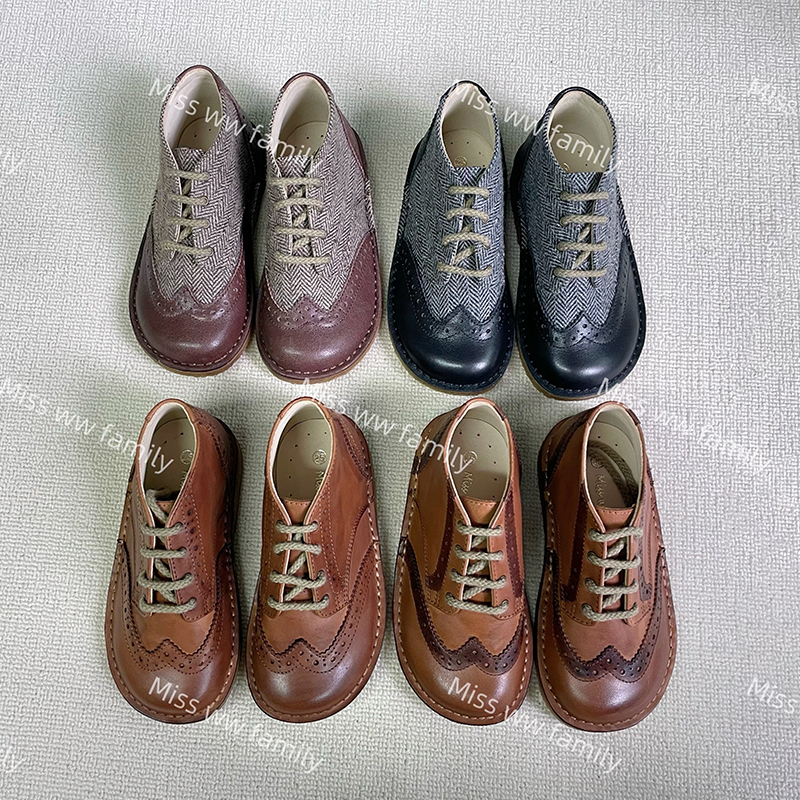 2026 New Baby Shoes for Boys and Girls, Retro Lace-Up British Round-Toe Shoes and Boots 2026 New Baby Shoes for Boys and Girls, Retro Lace-Up British Round-Toe Shoes and Boots