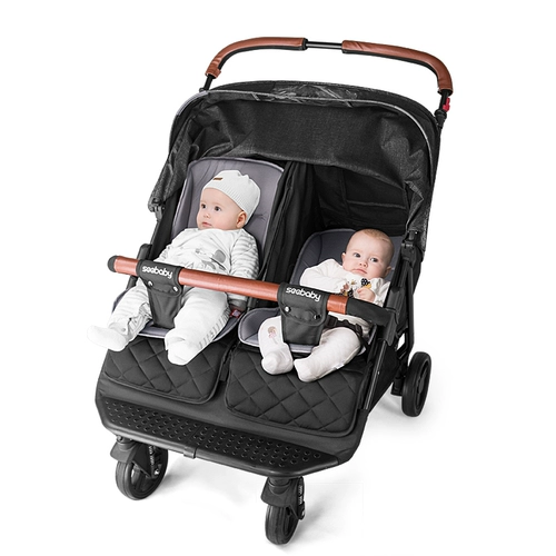 Коляска для близнецов с сидением для двоих, складная тележка, можно сидеть и лежать, дракон и феникс