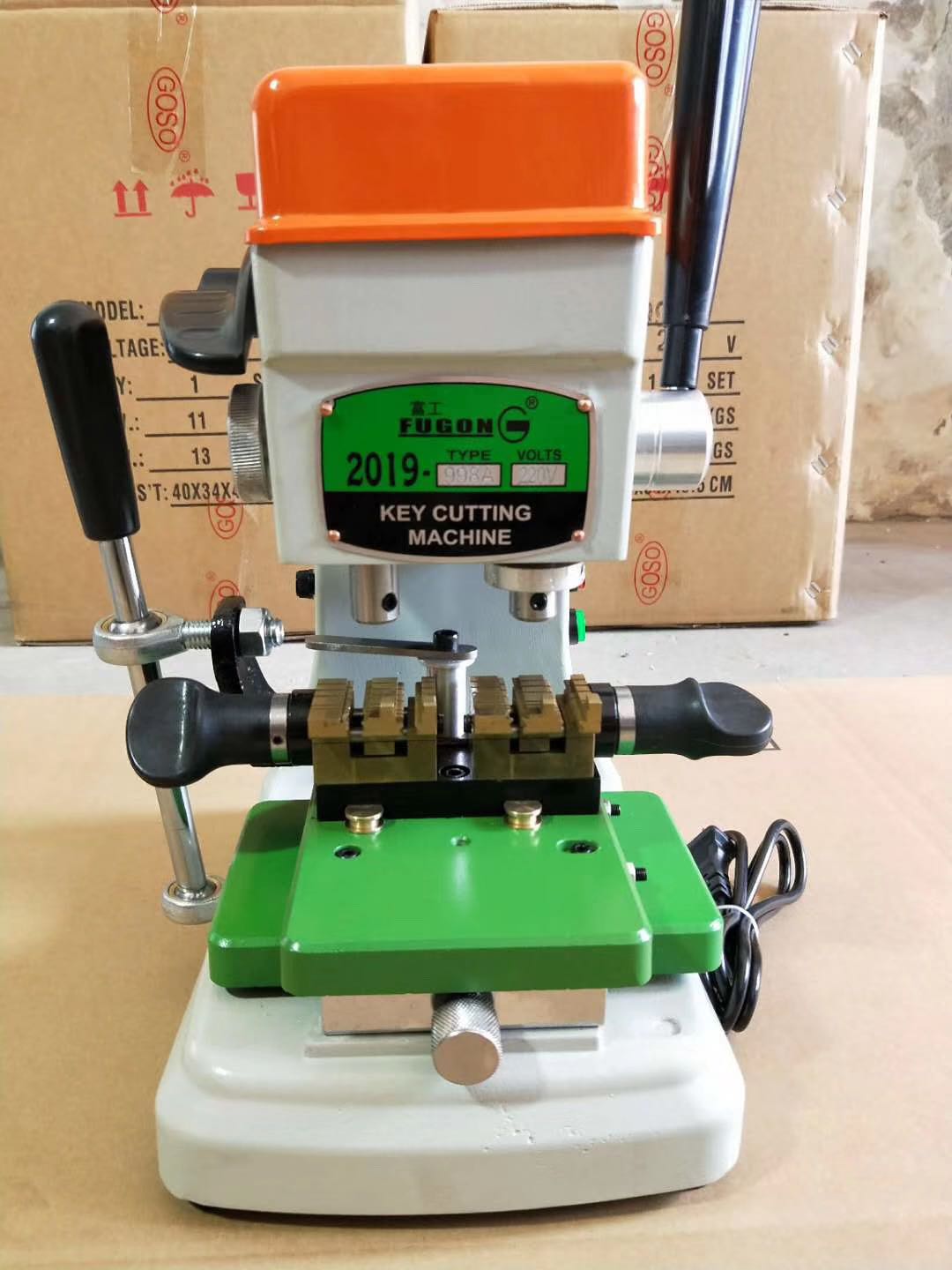 Rich industrial key machine 19 - 998A multi - functional vertical keychain machine