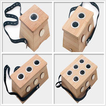 Long moxibustion bamboo moxibustion box single hole double three four six holes large family moxibustion warm moxibustion box adjustable tuyere