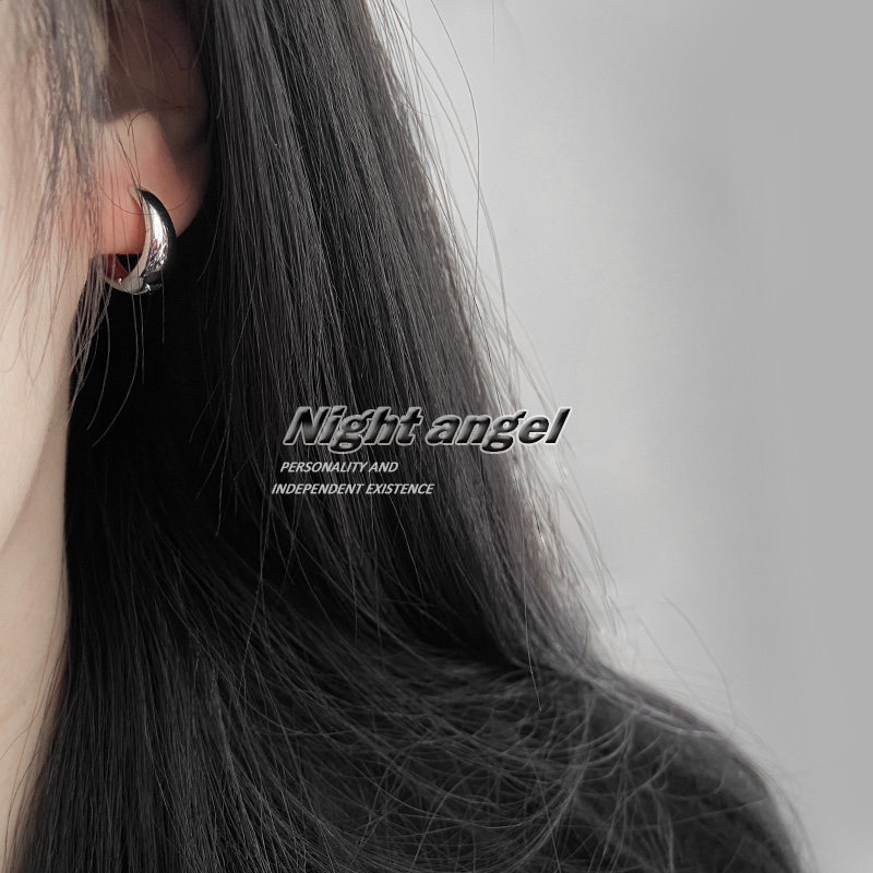 Grandma's earrings retro harbor wind ear buckle minimalist around 100 lap earrings Earrings female crowdsourced