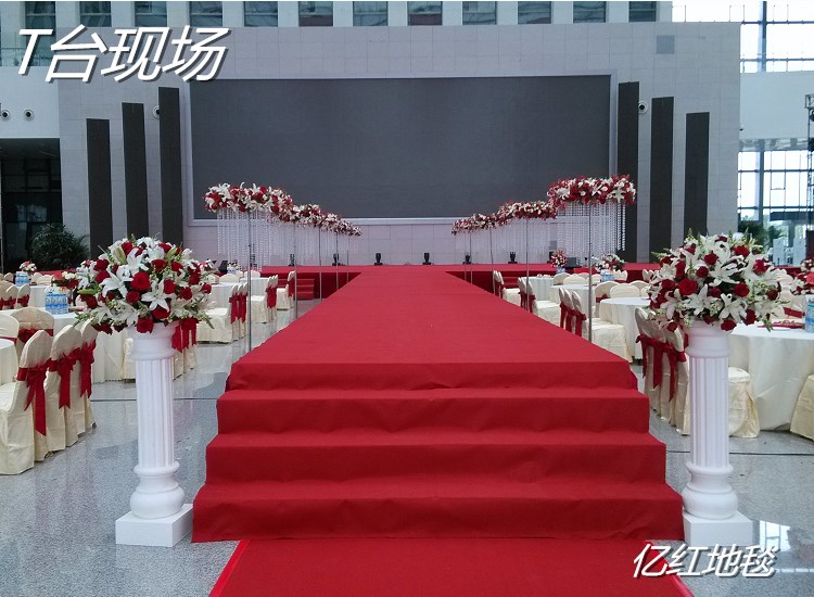 Thảm đỏ một lần triển lãm sân khấu mở ra trong một thời gian dài liên tục được sử dụng dày khách sạn chào đón chăn thảm đỏ tấm trải sàn nhà