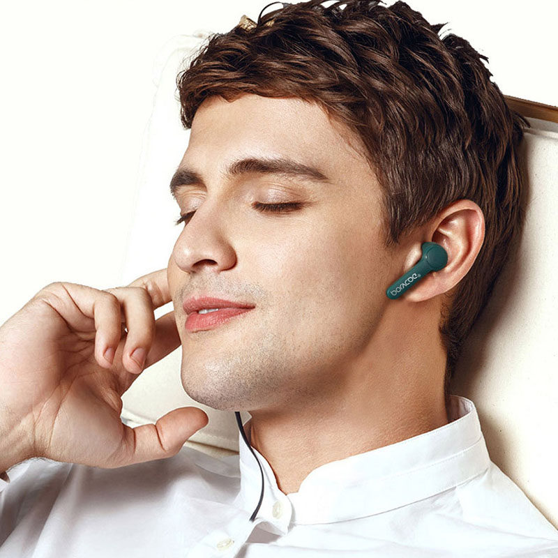 Bluetooth headphone truly wireless hifi call sports noise reduction quiet and small platinum earplug music high-quality wireless