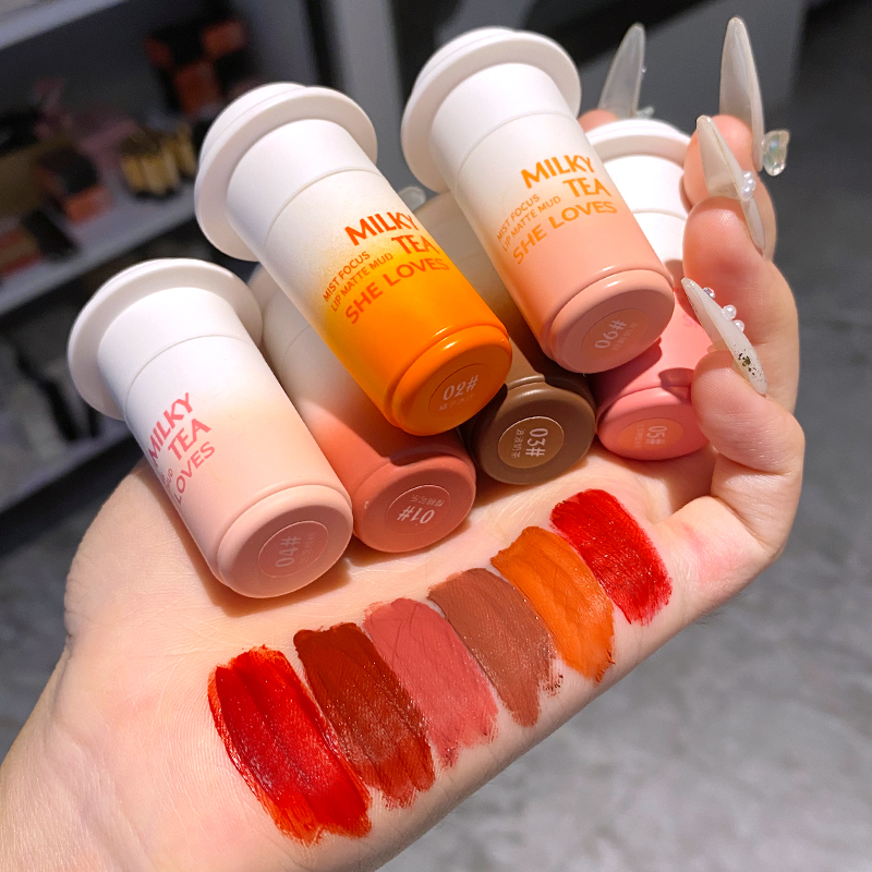 Cup Lip Clay SHELOVES waterproof not stained with no drop of color lip glazed trembling cross border exploits recommend white lip mud