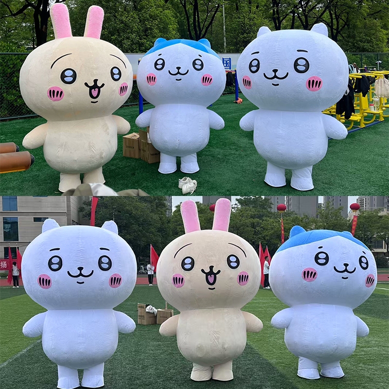 Usachi Inflatable Cartoon Mascot Costume, Jiyikawa Anime Character Walking Costume, Small Mascot Costume for Events and Performances