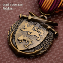 1940 British France Churchill Dunkirk Grand Retreat Medal Generator Program Medal Western Front Commemorative Medal