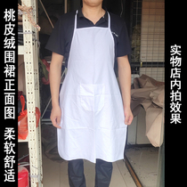 White polyester card apron indeed good apron cleaning anti-clothing sleeveless apron food factory protection family cleaning