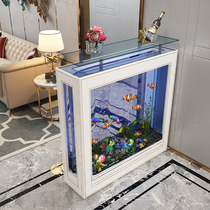 Jojo Aquarium Light Luxury Fish Tank Fish Tank Modern Simple Living Room Home Glass Fish Tank Bottom Filter Ecological Aquarium