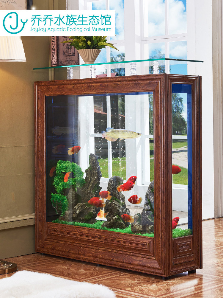Jojo large fish tank aquarium free water change living room Feng Shui lucky small household bottom filter fish tank