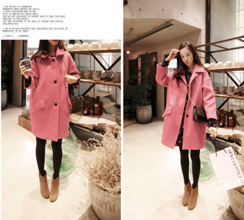Шерстяные пиджак девочки длинная модель тонкая модель весна кардиган Women long cardigan coats jacket для возраста 