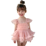 Милый купальник для плавания, летнее платье, юбка для девочек для принцессы, в западном стиле