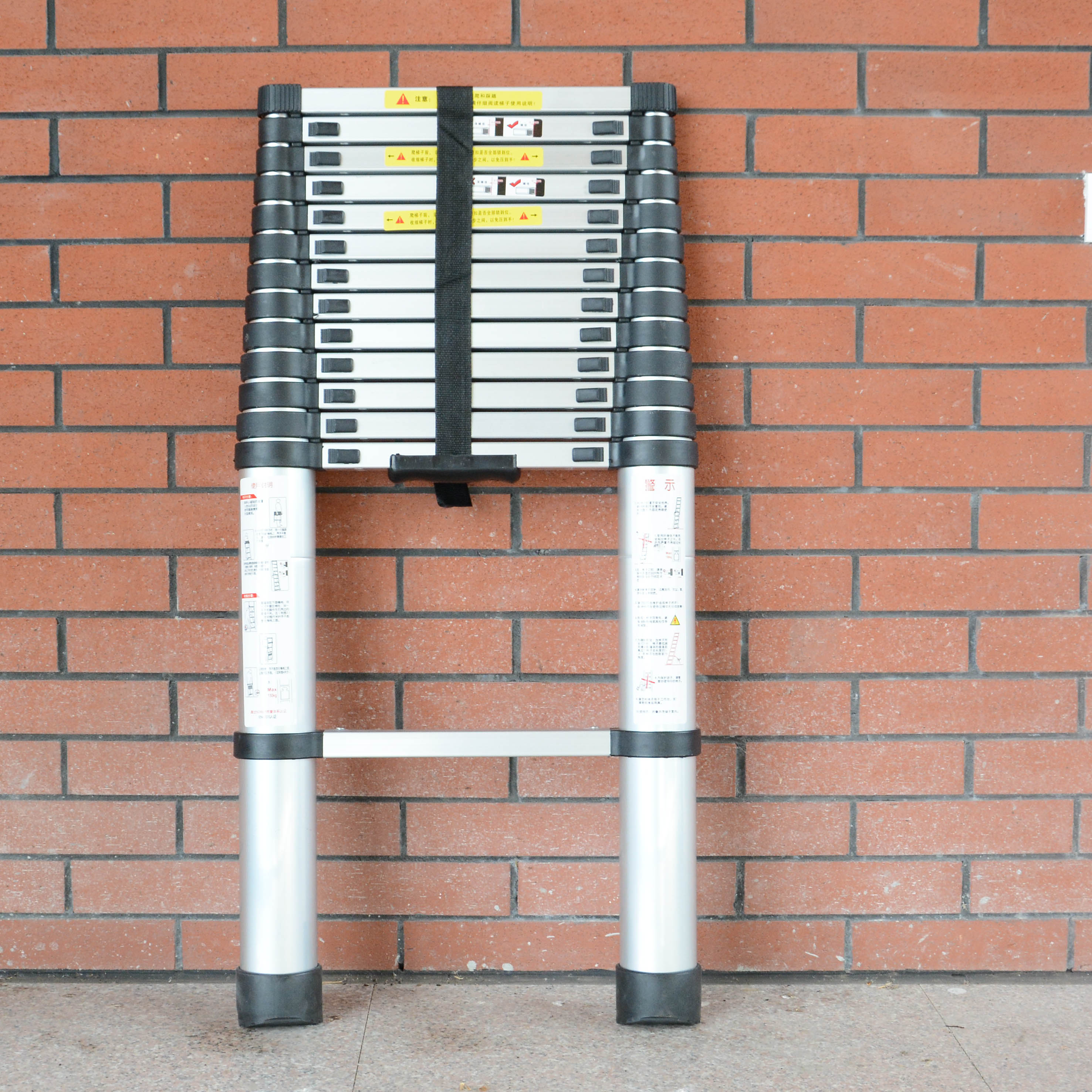 Aluminum Telescopic Ladder Bamboo Ladder Extending and Retracting Ladder Portable Ladder Aluminum Alloy Home Ladder Multifunctional Ladder Lifting and Shrinking Ladder